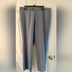 Zignone Biella Italy Light Blue Virgin Wool Dress Slacks – Size 38 Super 120s
